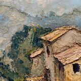 Tableau "Vielles maisons à Cagne"