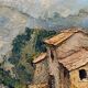 Painting "Old houses in Cagne"