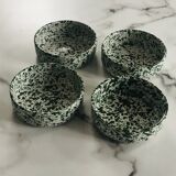Speckled terracotta bowls