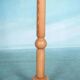 Vintage Swedish wooden floor lamp with pleated shade from the 1960s.