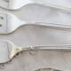 Oyster or dessert forks, silver
