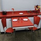 Formica sideboard with its 70' retractable table