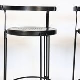 Four "Oblado" bar stools from the 80s
