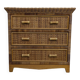 Rattan and wicker chest of drawers
