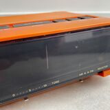 Réveil radio orange space age gold star rk-306