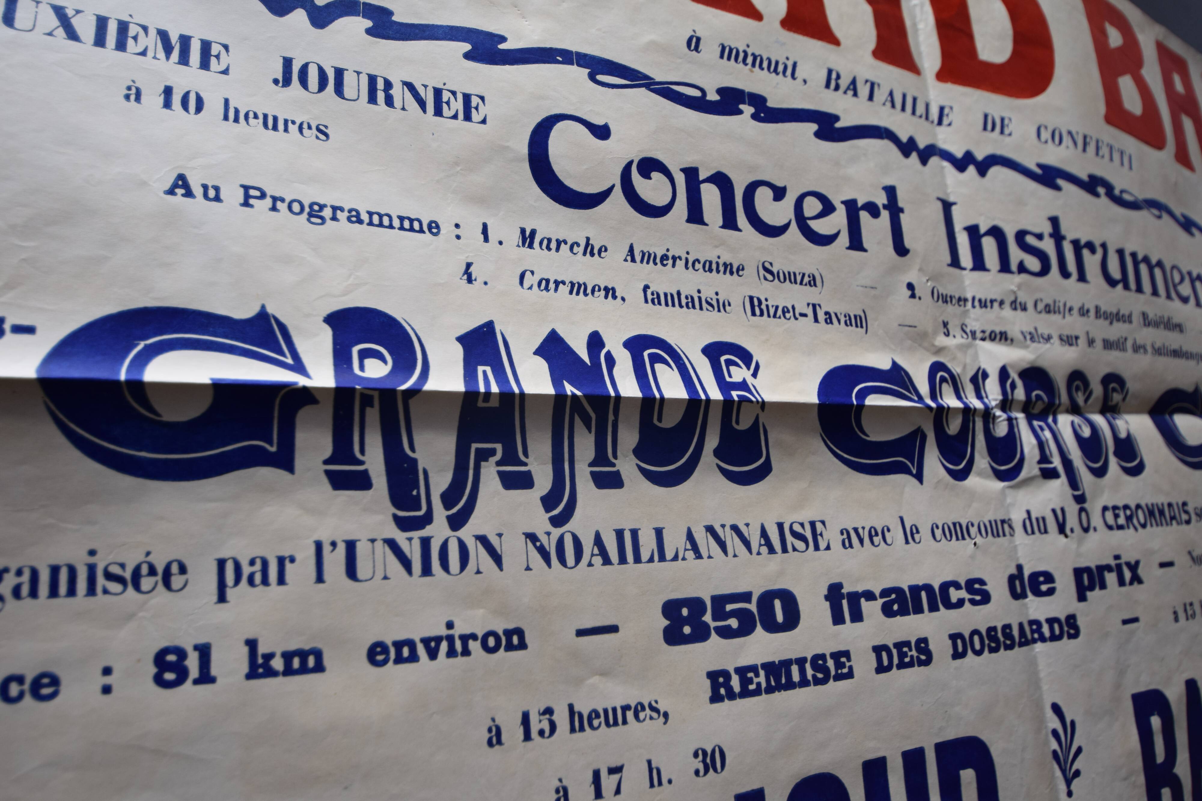 Poster "Grand Ball - Great Cycling Race" - Gironde - 1930s