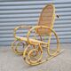 Rattan flesh rocking chair