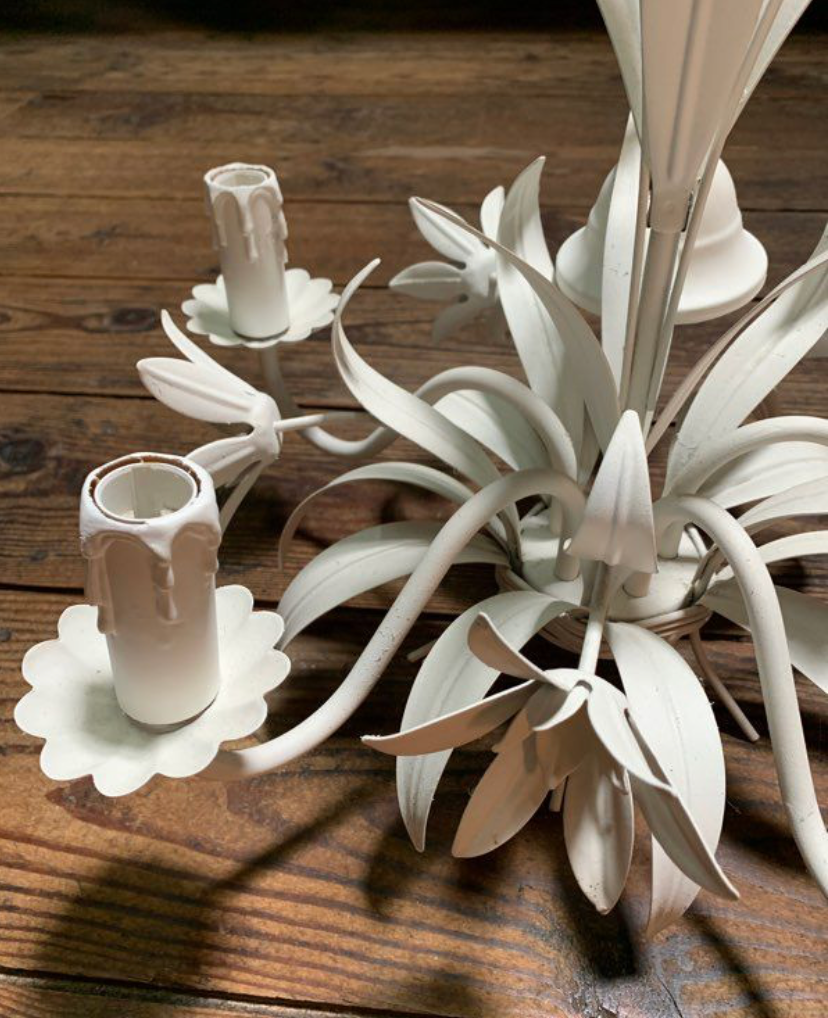 Vintage floral antique chandelier
