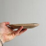 Empty pocket bowl, soap dish in marbled stone effect