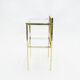 Pair of sofa tables in glass and brass 1960s
