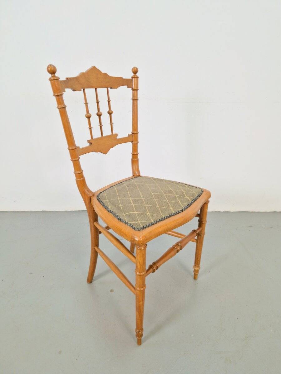 Vintage Chiavari Spool Chair, Italy, 1950s