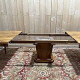 Art Deco dining table in walnut veneer