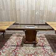 Art Deco dining table in walnut veneer