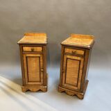 Paire de tables de chevet victoriennes en bois satiné