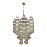 Lustre en verre de Murano à bulles, années 1980, Italie