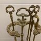 19th-century brass chimney servant Louis Philippe