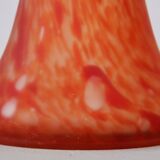 Art Nouveau Red Glass Vase- in style Daum Delatte Schneider Muller