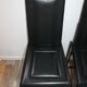 Lot de 4 chaises vintage cuir piqure sellier