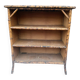 buffet antique en bambou et bois brûlé