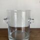 Modernist crystal vase ringing 1970