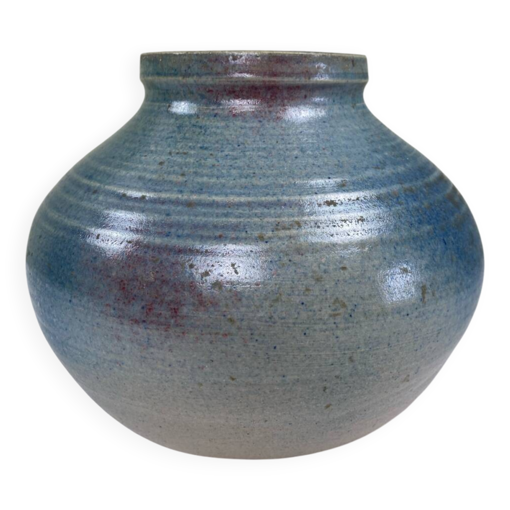 Vase boule en grès