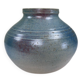 Vase boule en grès