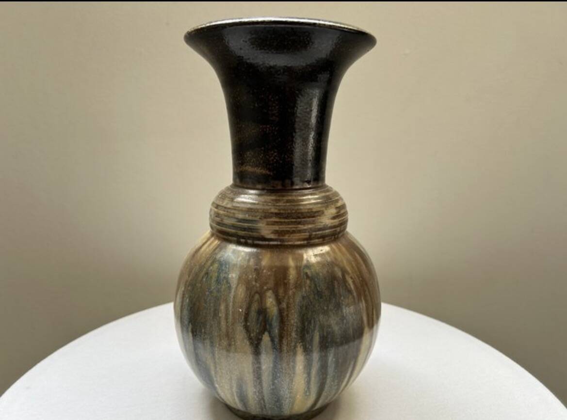 Ceramic vase from Bouffioulx, Belgium