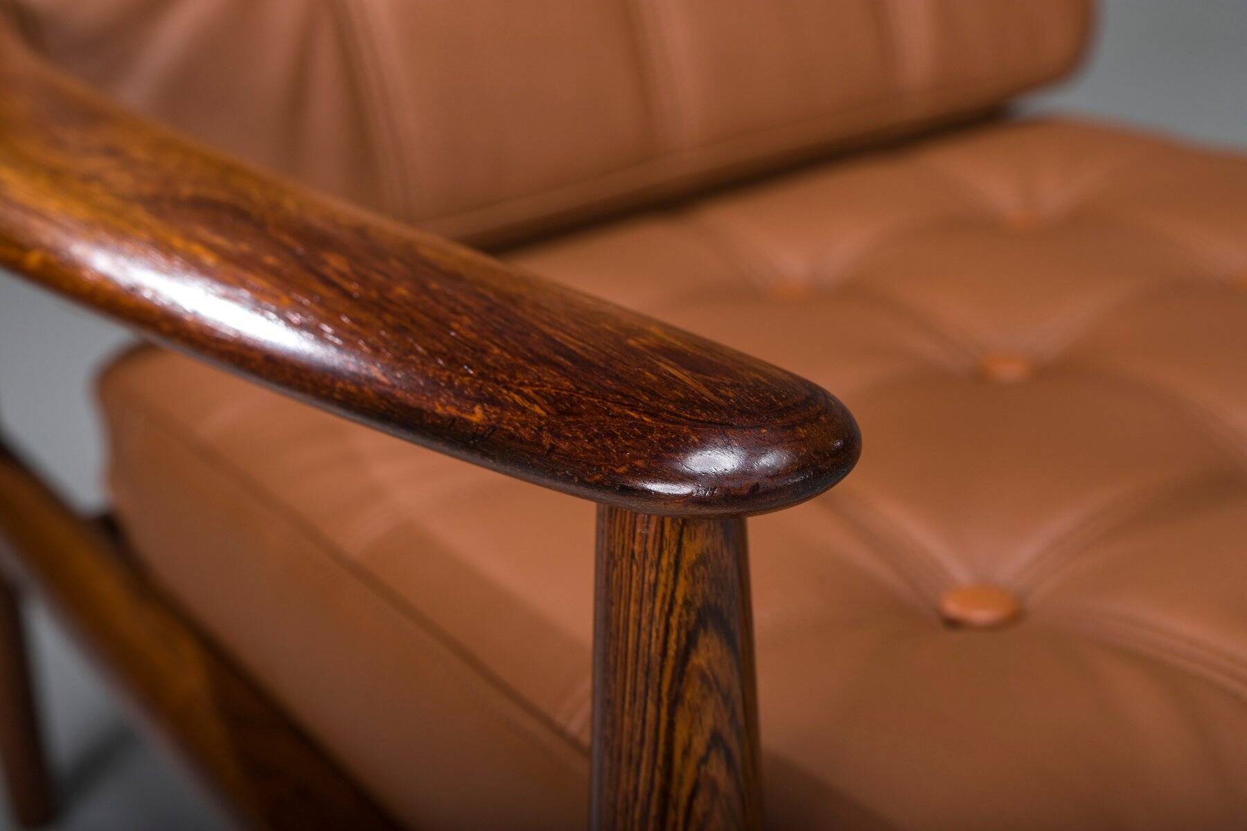 Set of Model 118 armchairs in rosewood by Grete Jalk for France & Son, 1960s