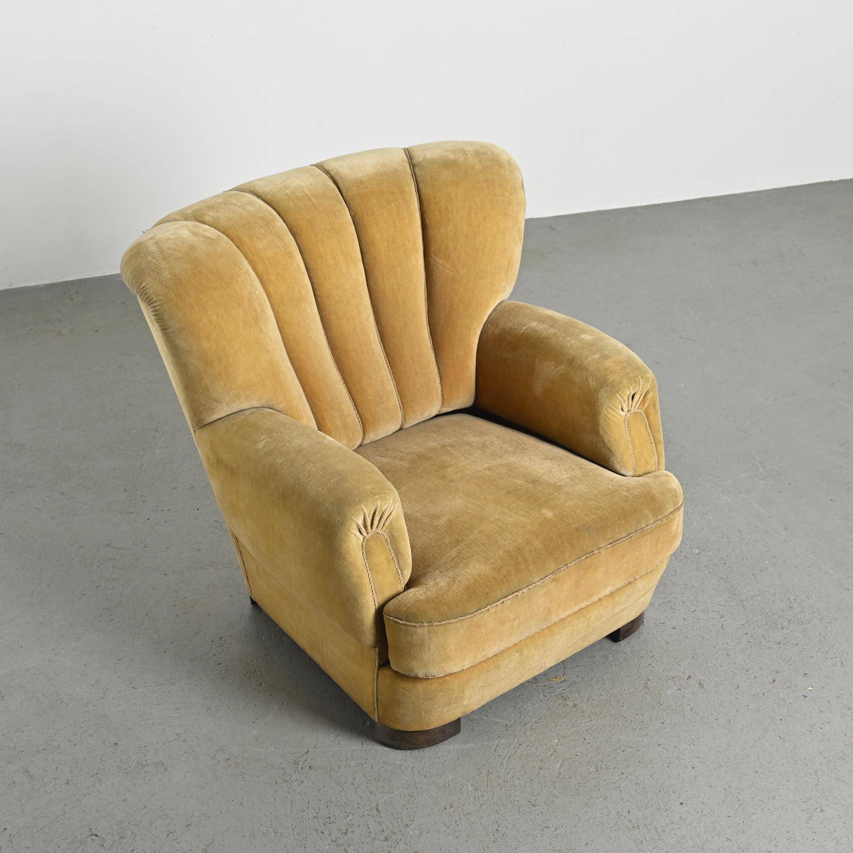 Pair of Danish Art Deco armchairs, 1940s