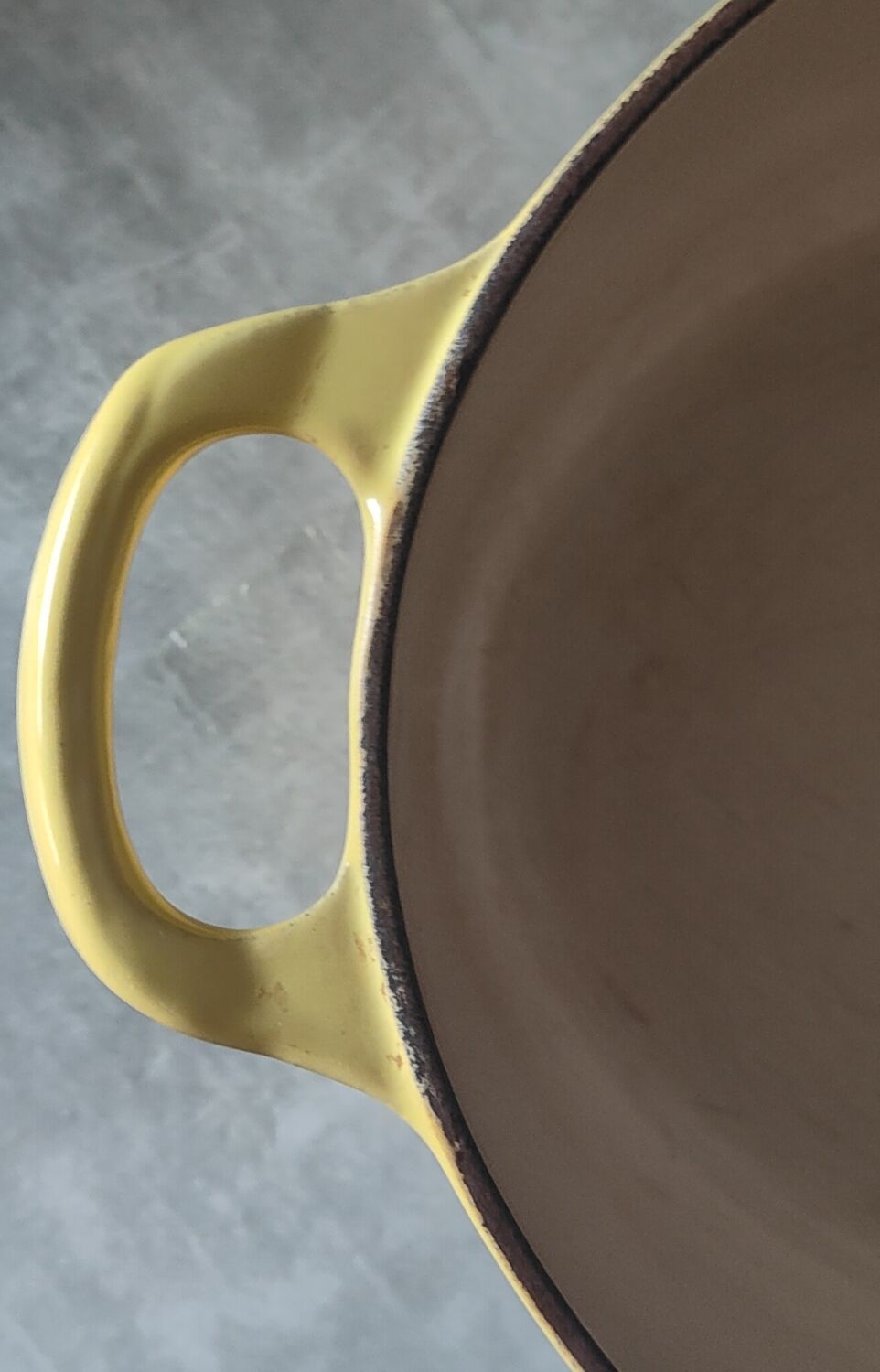 Le Creuset Yellow Oval Casserole