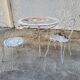 Salon de jardin table avec 2 fauteuils et 2 chaises