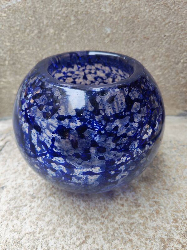 Vase Murano bleu Klein