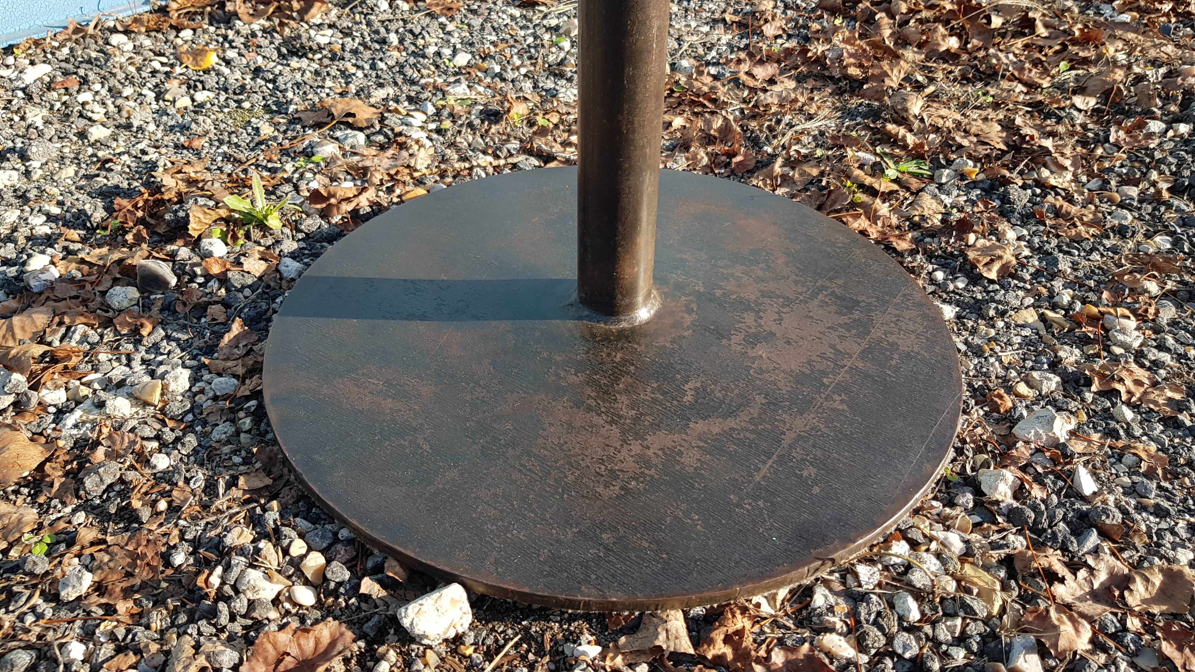 Bar stool design cast iron and wood