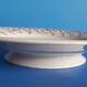 Compotier - piedouche - cake dish - ceramic hb cm - yellow and royal blue
