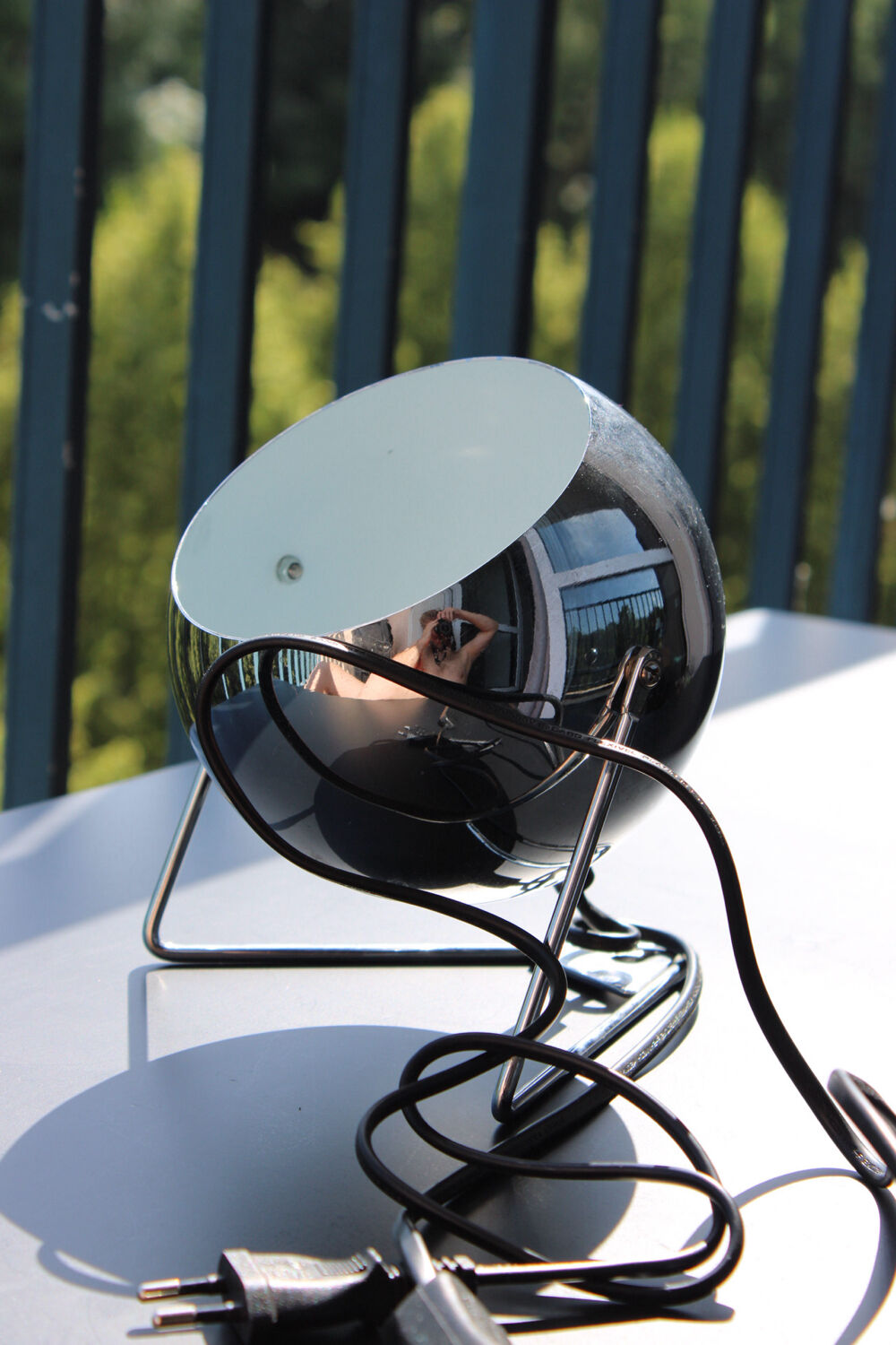 Eyeball Chrome Lamp - Space Age design