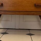 Commode vintage pied compas
