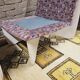 Set de 3 chauffeuses violette 1960