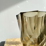 Smoked glass vase