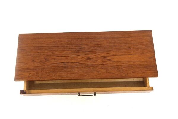 Tablette murale, chevet scandinave en teck, Suède, 1950