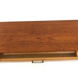 Tablette murale, chevet scandinave en teck, Suède, 1950