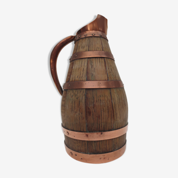 Old wooden cider pitcher