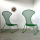 Set 2 armchairs green ikea vintage ps 2012 design wiebke braasch vintage metal