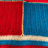 Wool patchwork plaid