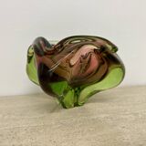 Mid century Murano glass bowl , 1970s