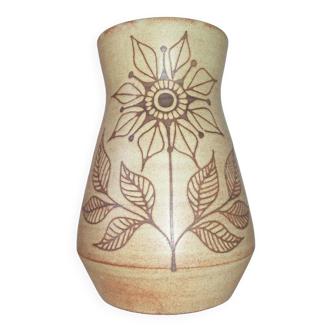 Vase céramique signé Fonck et Matéo