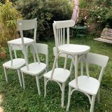 Set of 27 bistro and Baumann chairs
