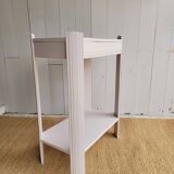 Small renovated Art Deco console in nude colour.