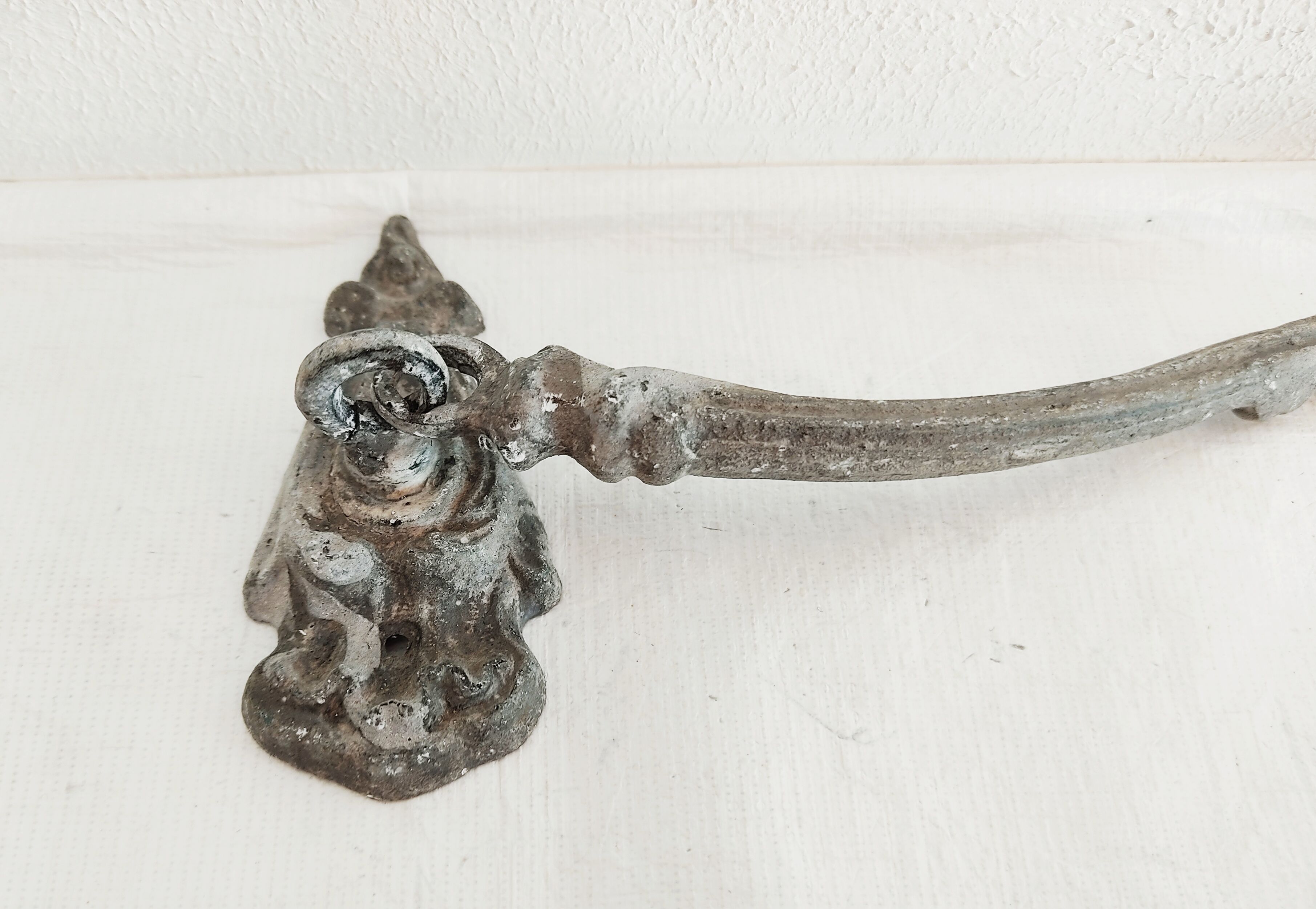 Pair of door-kisses of old curtains