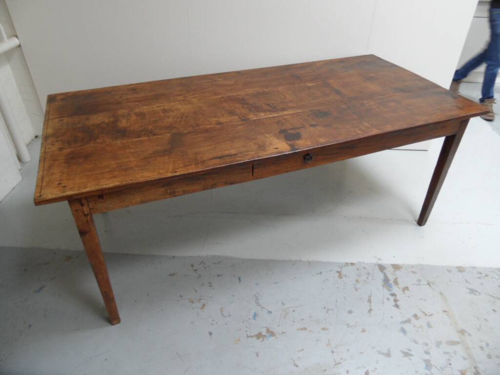 Antique French oak dining table