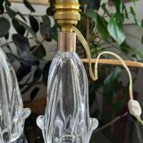 Pair of crystal lamp bases